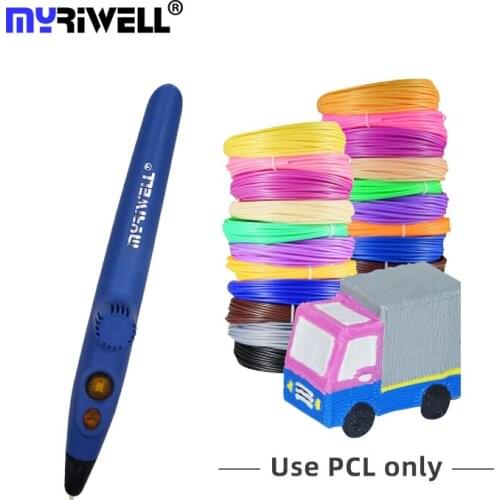Myriwell DIY Toy 1.75mm PCL Filament 3D Craft Pen 3D Printing Pen Chirstmas Birthday GIft For Kids RP-200A