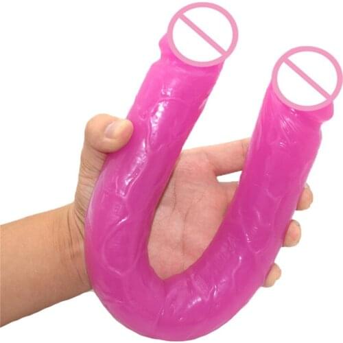 NNSX Double Dildos Female Masturbation Penetration Vagina or Anal Big Realistic Penis 18+adult products G-spot stimulate