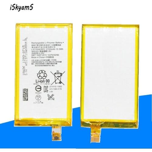 ISkyamS 10pcs/lot 2700mAh LIS1594ERPC Replacement Battery for Sony Z5 compact Z5C Z5 mini E5803 E5823 Batterie Bateria Batterij