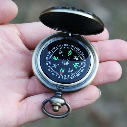 Outdoor Compass Pocket Watch High-precision Multi-function Student Accurate Military Spare Vehicle-mounted Pocket Compass