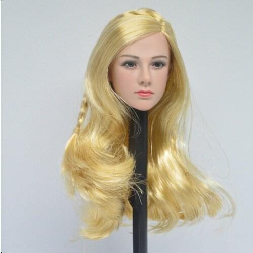 1/6 Scale Valkyrie Blonde beauty Head Sculpt Beauty female head carving For 12 inches Action Figure Accessories