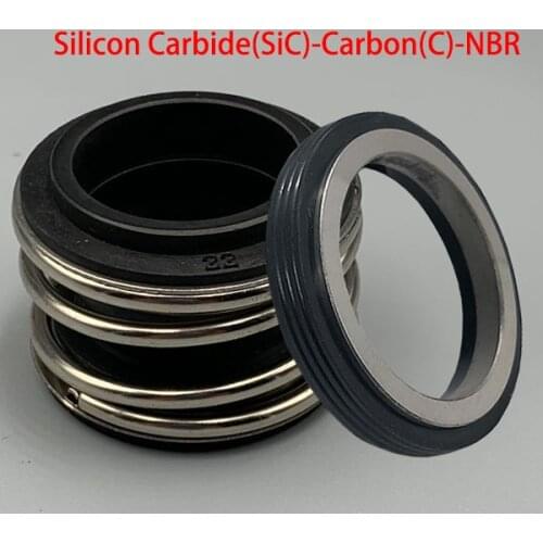 MB1/MG1/109-45/50/53/55/60/65/70/75/80 Silicon Carbide Carbon NBR Water Pump Single Coil Spring Bellows Shaft Mechanical Seal