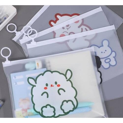 Kawaii animal Pencil Case for Girls Boy kids stationery gifts Cute PVC Pencil Box Pencilcase Office School Supplies Cosmetic Bag