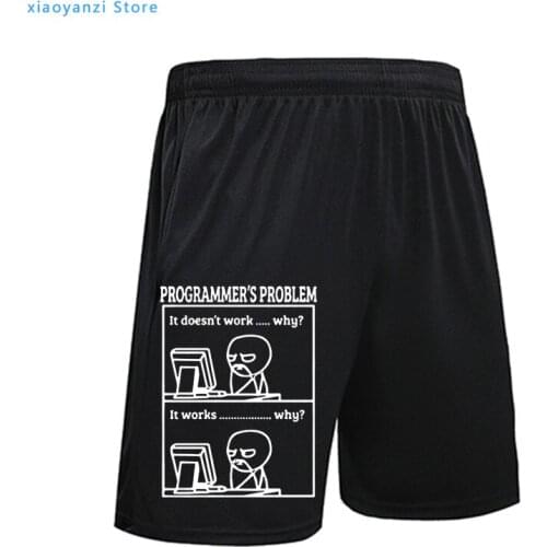 2021 print programmer problem men Sweatpants casual summer men oversize sports shorts mens running pants ou-29-244