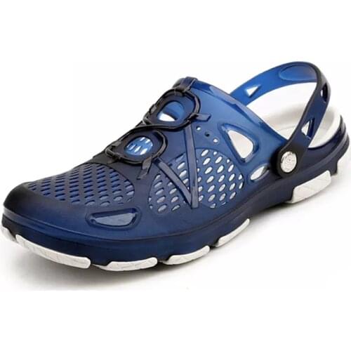 2021 Summer New Mens Fashion Sports Sandals Flip Flops Hollow Slippers Men Outdoor Beach Casual Shoes Sandals Water Slippers