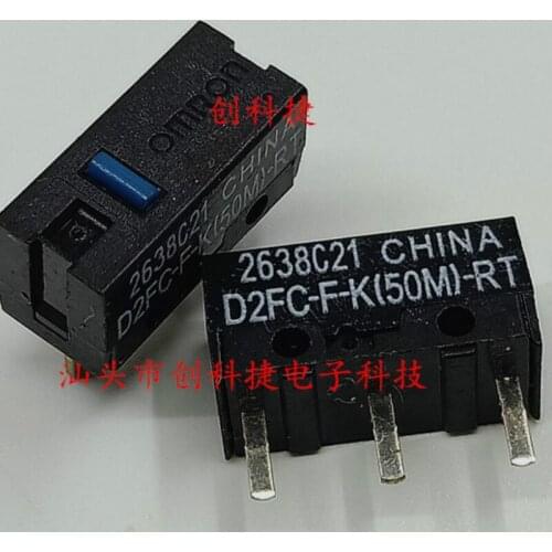 New Original genuine microswitch D2FC-F-K(50M)-RT snake ice leopard Logitech Microsoft herdsman