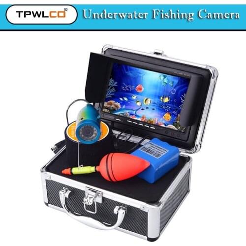 15M 30M 50M 7'' LCD Monitor Professional Fishing Camera Underwater Fish Finder 12pcs LED Camera