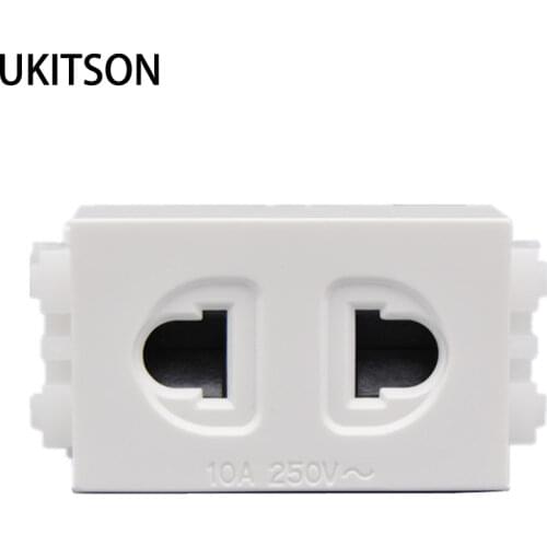 Quality AC Power Slot 10A 250V Socket 23x36mm Electric Plug For Worldwide Using Panel
