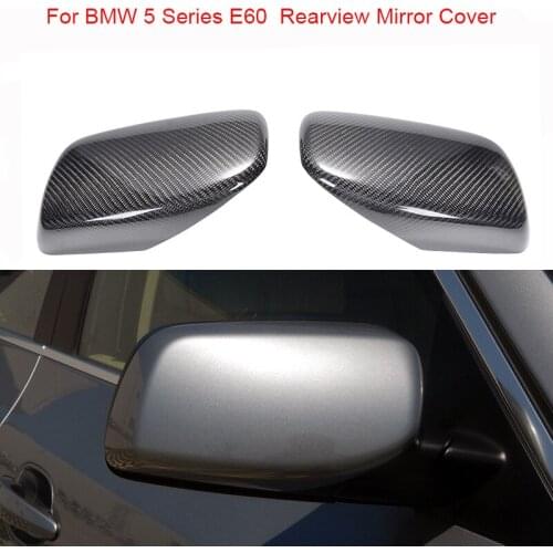 Real Carbon Fiber for BMW 5 Series E60 Carbon Fiber Replacement Rearview Mirror Cover Mirror Shell Car Accessories