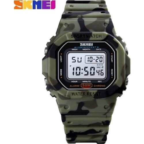 SKMEI Fashion Colorful LED Sports Digital Watch Women Waterproof Shockproof Stopwatch Alarm Clock Casual Watches reloj hombre