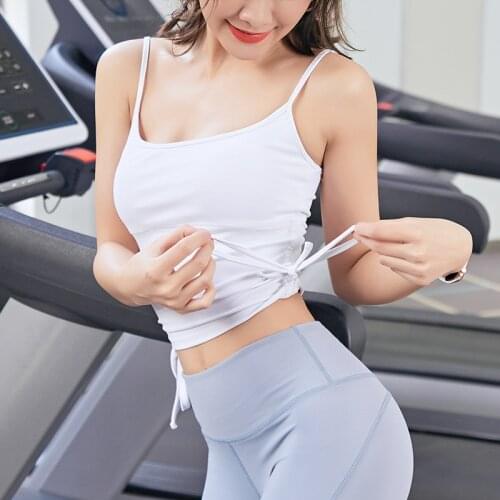 Sports vest womens new no steel ring bra fitness clothes beauty back breast small bra bra outer wear spring