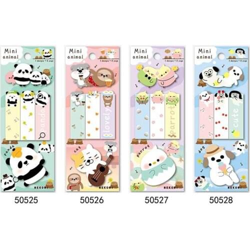 Korean Import Brand Nekoni Cute Little Animals Sticky Notes Stickers Planner To Do List Stationery School Office Supplies