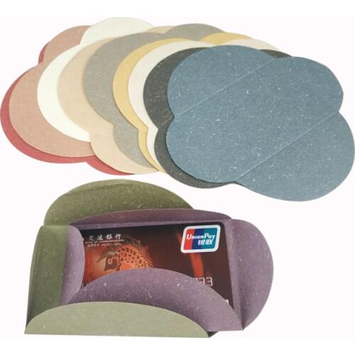 Vintage vanilla paper wax seal greeting gift card envelope medium and small