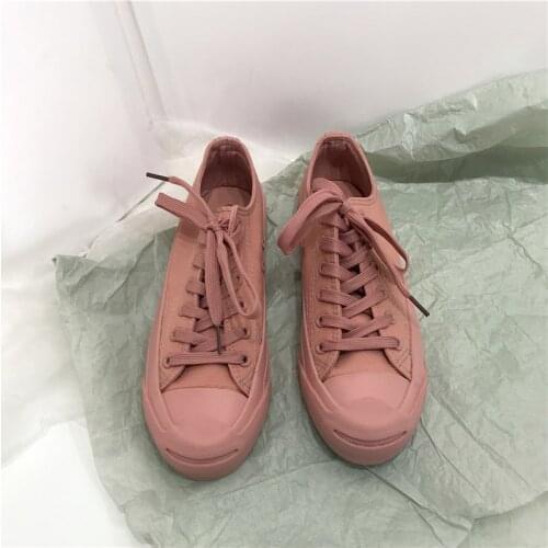 Maggies Walker Women Canvas Shoes Teenagers Cute Casual Shoes Trendy Lacing Platform low-top Canvas Outdoor Shoes Size 35~40