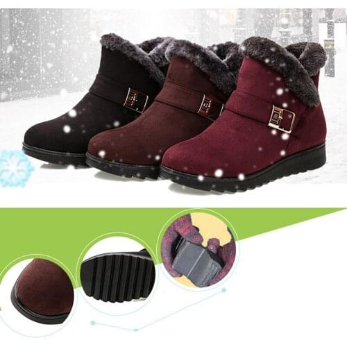 Womens Winter Boots For Women Winter Shoes Boots Female Warm Snow Ankle Boots For Women Plush Waterproof Platform Women Boot