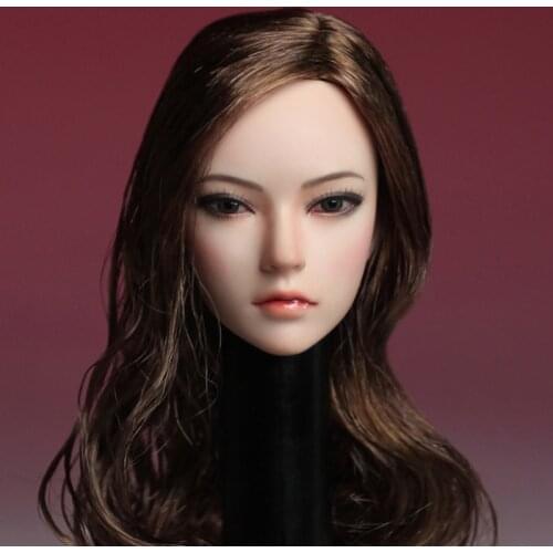 1/6 Female Head Woman Beauty Sculpt Carved PVC Model F PH TBL Figure Model Gift Collection