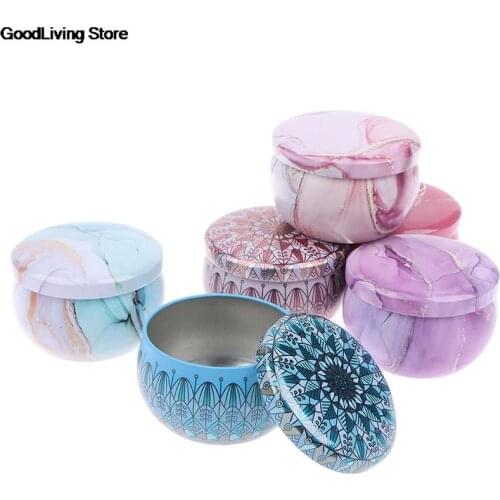 1PC 4.1×6.2CM Candle Tin Jars DIY Candle Making kit Holder Storage Case For Dry Spices Sweets