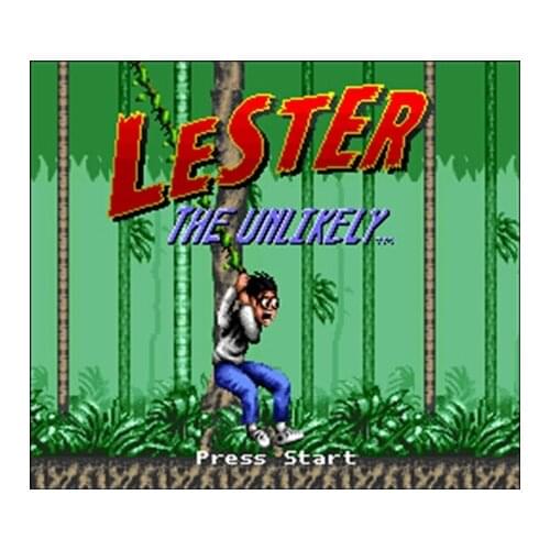 Lester the Unlikely USA Version 16 bit Big Gray Game Card For NTSC Game Player