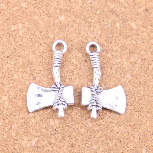 62pcs Charms stone axe ax 28x15mm Antique Pendants,Vintage Tibetan Silver Jewelry,DIY for bracelet necklace