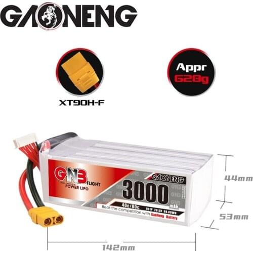 GAONENG GNB 3000mAh 29.6V 8S 40C/80C Lipo Battery For RC Helicopter Quadcopter FPV Racing Drone Parts Any plug can be selected