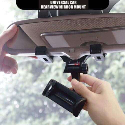Car Phone Holder Car Rearview Mirror Mount 360 Rotate Universal GPS Smartphone Stand Bracket New Arrival
