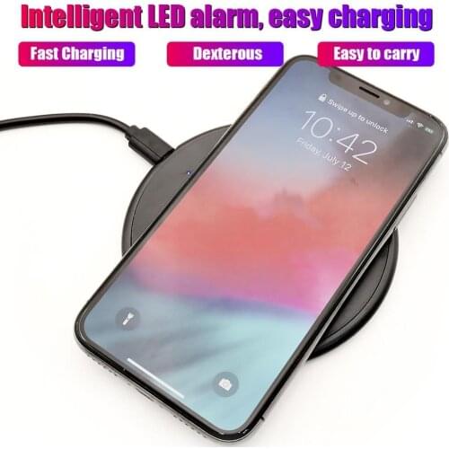 Qi Wireless Charger For iPhone 8 X XR XS Max QC3.0 Fast Wireless Charging for Samsung S10 S9 Note 8 9 USB Charger Pad