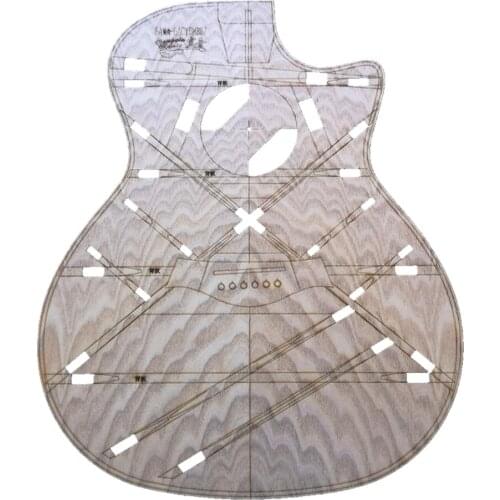 DIY Acoustic Guitar Body Layout Template Premium GA Guitar Building Templates