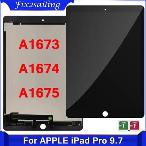 For iPad pro 9.7 2016 LCD Screen A1673 A1674 A1675 Display with Touch Screen Digitizer Glass Panel Assembly Replacment Parts