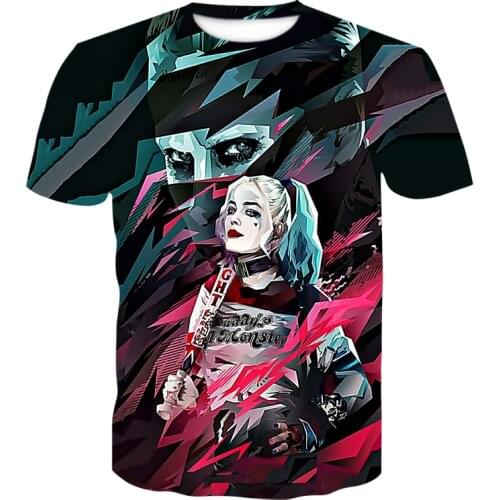 Movie Theme Mens T-Shirts 3D Harajuku Tops Fashion Shirts Summer O-Neck Short-Sleeved Boys Costume Punk Style Street Clothing