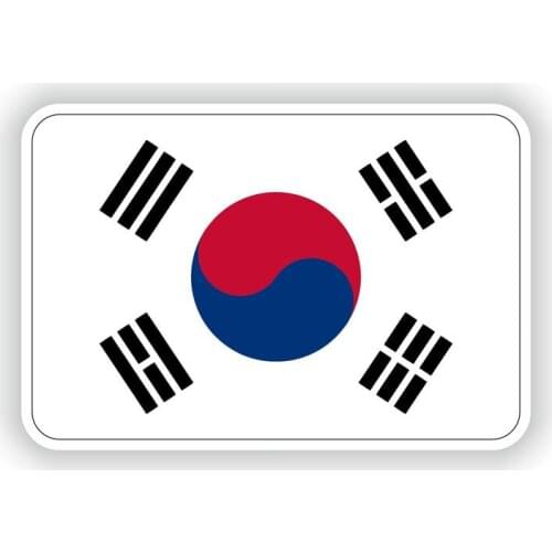 Korean national flag, car waterproof decal, bumper notebook, refrigerator decoration model, PVC polyethylene sticker