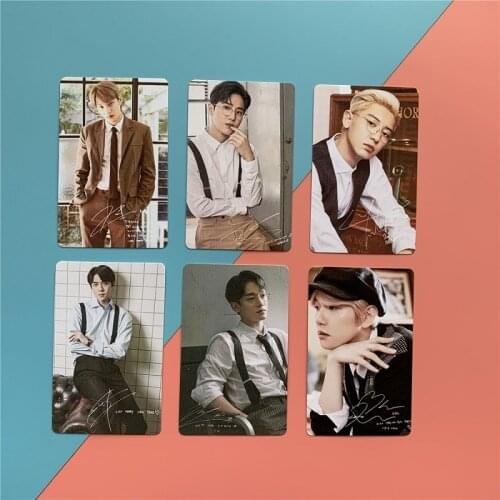 KPOP EXO Random Small Card Photo LOMO Card Bian Boxian BAEKHYUN Postcard Peripheral SEHUN Collection Card