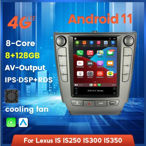 MEKEDE Vertical Screen Tesla Style Android 11 Car Radio For LEXUS IS IS250 IS300 IS350 2005-2011 Car Multimedia DVD Navigation