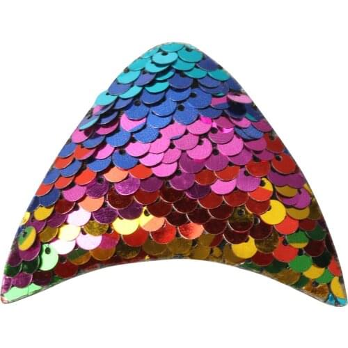 12 Pcs/Lot Cat Ear Reversible DIY Hair Accessories Sequins Glitter Girls Hairband Bling Bling Headwear Children Mermaid Headhoop