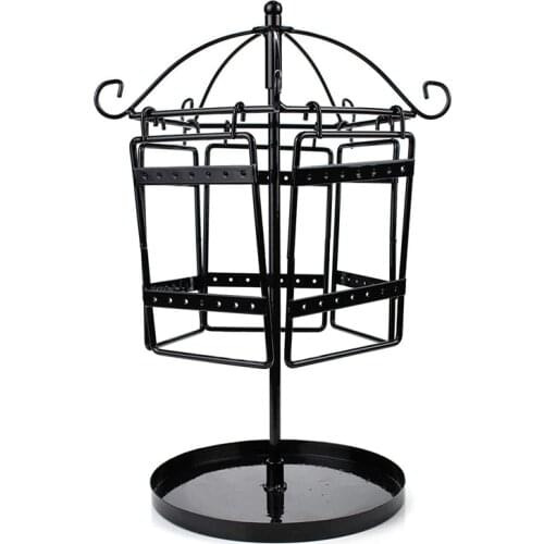 Earrings Organiser Rotating Jewellery Holder Jewellery Stand Metal Earring Necklace Bracelet Holder