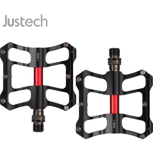 Justech 1 Pair Mountain Bike Pedals GUB GC060 For MTB Trekking Bike BMX Industrial Bearings Aluminum Alloy Black Bicycle Pedals