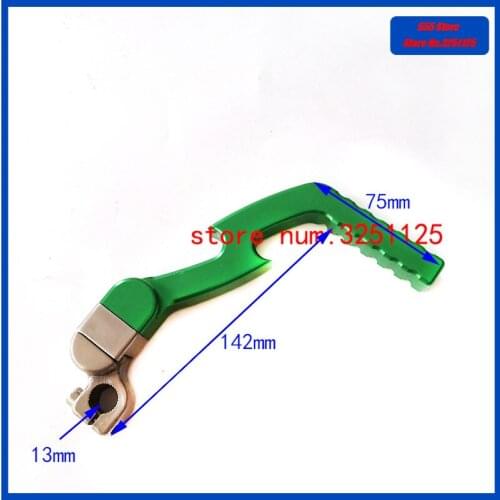 Motorcycle gear shifter Universal Green CNC Anoidized Aluminum Kick starter Lever for CRF50 CRF70 CRF100 CRF150 CRF230