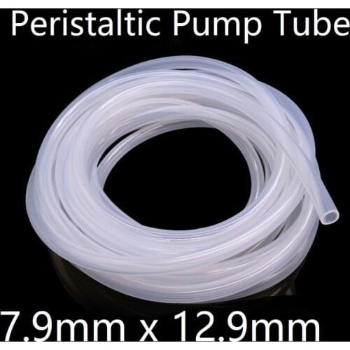 Peristaltic Pump Tube ID 7.9mm x 12.9mm OD Soft Silicone Hose Wall 2.5mm Flexible Drink Water Connect Pipe Nontoxic Transparent