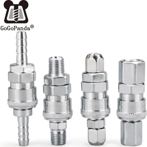 Pneumatic Tools Wooden Gun Gun Tube Pump Air Compressor C Type Self-locking Quick Connectors Male Female 8 mm 10 12 Head