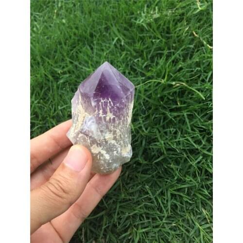 Rare 100% natural amethyst quartz goddess wand rough healing crystal raw gemstone for home decor & wedding decoration