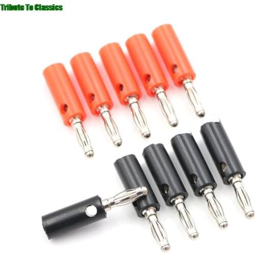 5/10pcs Audio Speaker Screw Banana Plugs Connectors 4mm NEW