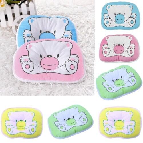 Anti-Roll Hot Cute Soft Comfortable Cotton Foam Infant Memory Pillow Prevent Flat Support Head Neck