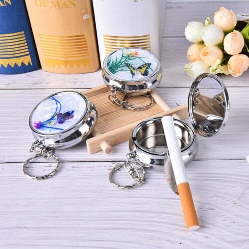 1pc Folding pill case Metal pill cutter Medicine Organizer Portable Pill Box Makeup Storage Container random color