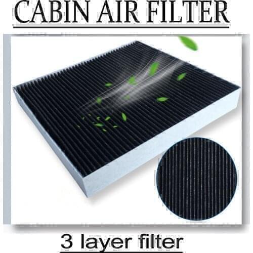 2pcs/set CABIN AIR FILTER for Jeep Wrangler 2011+ Length:151 mm, Width:75 mm,Height:21 mm part number:55111302AA,68233626AA