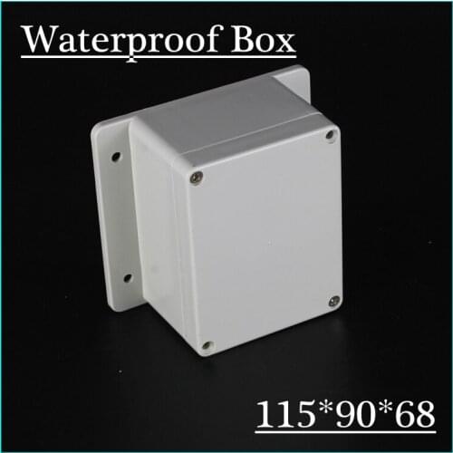 115*90*68mm IP65 ABS Junction Box / Plastic Screw Type Waterproof Enclosure