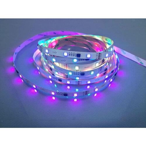 12v 5050 smd pixel rgb led strip WS2818 digital strips 30leds tv led light white pcb non-waterproof ip20 rgb led tape flex strip