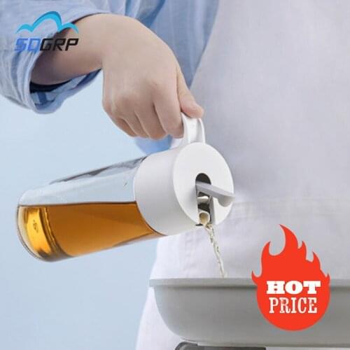 550ML Oil Bottle Kitchen Storage Soy Vinegar Sauce Container BBQ Baking Olive Oil Spray Bottle Dispenser Glass Cooking Tool