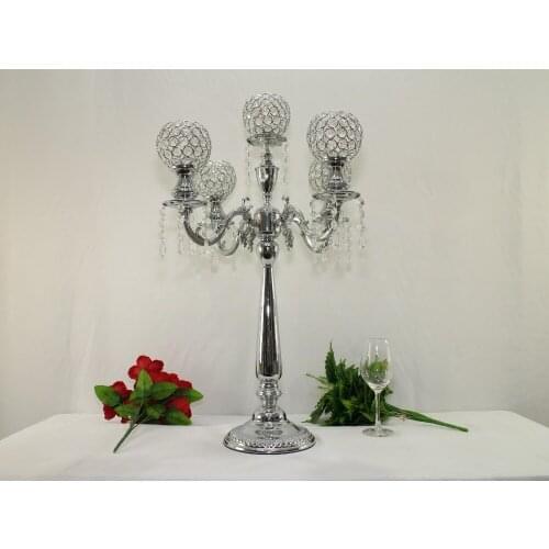 74cm(H) wedding crystal table centerpiece crystal chandelier candle holder Wedding decoration Banquet supply