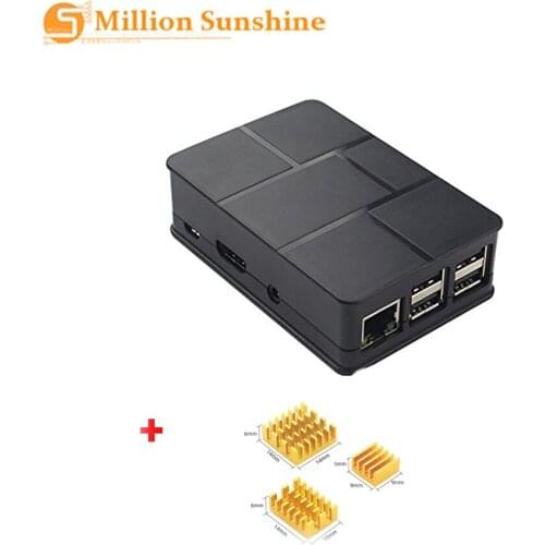 Brand New For Raspberry Pi 3 Case ABS Case Black Protective Case Cover Shell Enclosure Box for Raspberry Pi 3 Model B