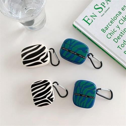 Zebra pattern Earphones Case For iPhone Airpods 1 2 3 Wireless Bluetooth Cover Airpods Pro TPU Soft Silicone Protective Case