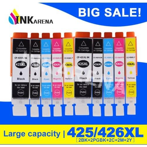 10PCS For Canon 425 426 PGI-425 CLI-426 Compatible Ink cartridge For Canon PIXMA IP4840 IP4940 IX6540 MG 5140 5240 5340 Printer
